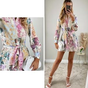 New Blogger favorite ZARA Linen Dress - Pretty print!